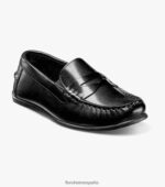 jaspe jr. conductor del penique del dedo del pie del moc Florsheim niños LPVB4P436 calzado negro