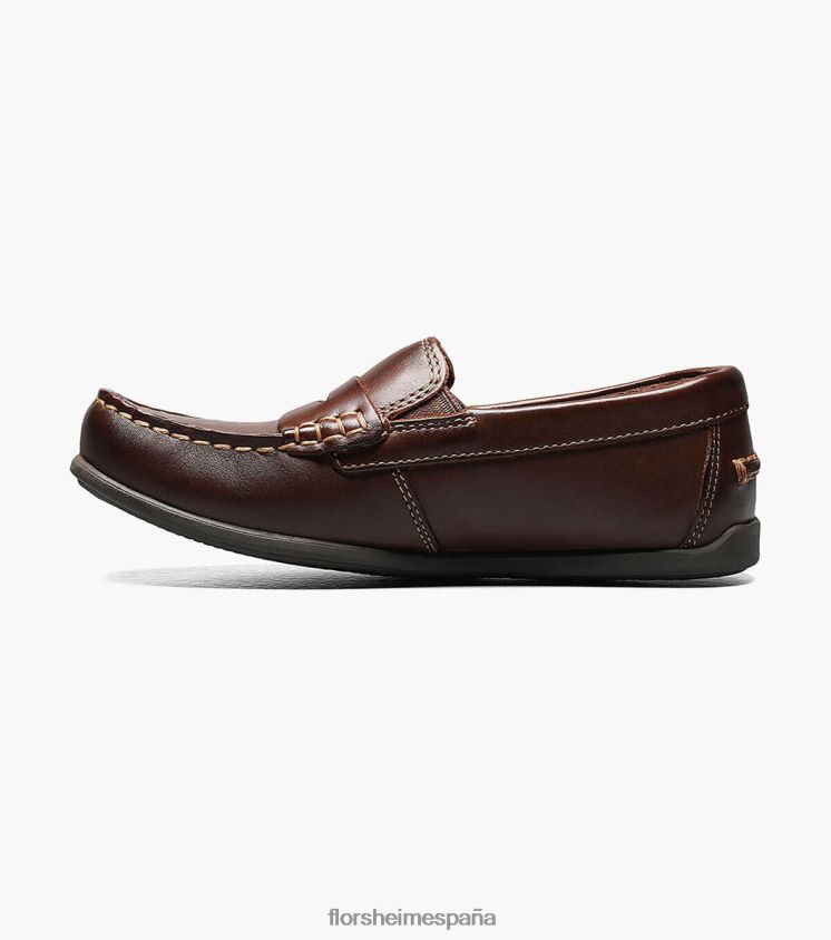 jaspe jr. conductor del penique del dedo del pie del moc Florsheim niños LPVB4P437 calzado marrón - Imagen 5