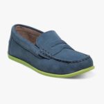 jaspe jr. conductor del penique del dedo del pie del moc Florsheim niños LPVB4P438 calzado ante azul