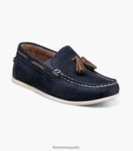 jaspe jr. mocasines con borlas y puntera moc Florsheim niños LPVB4P476 calzado ante azul marino