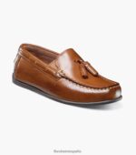 jaspe jr. mocasines con borlas y puntera moc Florsheim niños LPVB4P477 calzado bronceado silla de montar