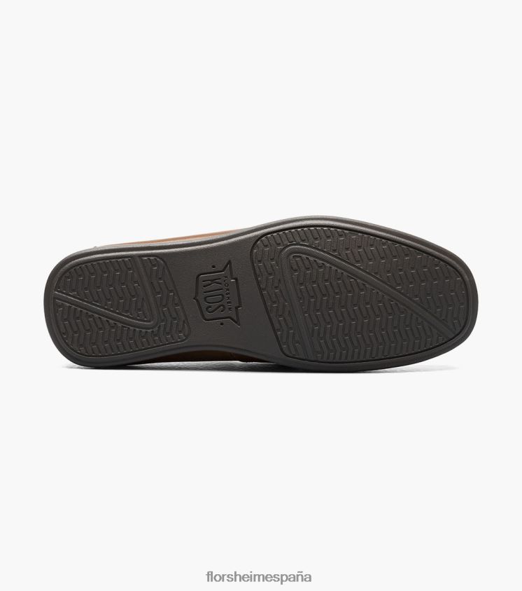 jaspe jr. mocasines con borlas y puntera moc Florsheim niños LPVB4P477 calzado bronceado silla de montar - Imagen 3