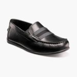 jaspe jr. mocasines con correa en la punta del mocasín Florsheim niños LPVB4P428 calzado negro