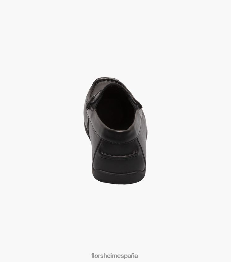 jaspe jr. mocasines con correa en la punta del mocasín Florsheim niños LPVB4P428 calzado negro - Imagen 7