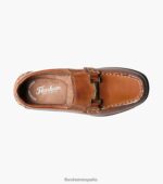 jaspe jr. mocasines mocasines Florsheim niños LPVB4P500 calzado bronceado silla de montar - Imagen 4