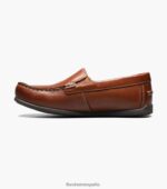 jaspe jr. mocasines venecianos con punta de mocasín Florsheim niños LPVB4P432 calzado bronceado silla de montar - Imagen 5