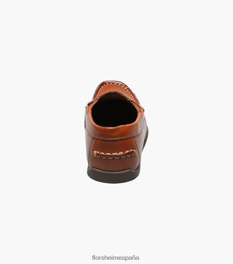 jaspe jr. mocasines venecianos con punta de mocasín Florsheim niños LPVB4P432 calzado bronceado silla de montar - Imagen 7
