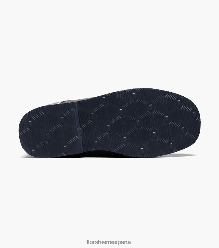 Kearny Jr. oxford de punta plana Florsheim niños LPVB4P462 calzado ante gris - Imagen 3