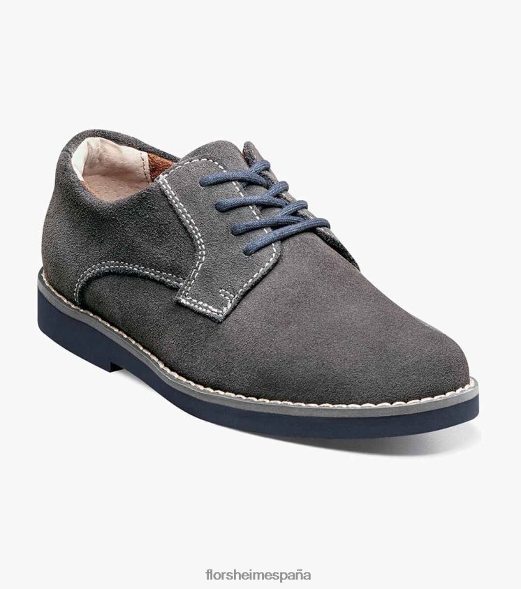kearny_jr_oxford_de_punta_plana_florsheim_ninos_lpvb4p462_calzado_ante_gris.jpg Kearny Jr. oxford de punta plana Florsheim niños LPVB4P462 calzado ante gris - Imagen 1