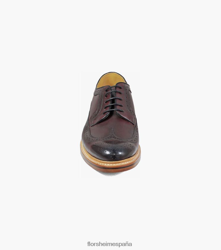 kenmoor ii punta de ala oxford Florsheim hombres LPVB4P139 calzado borgoña - Imagen 6