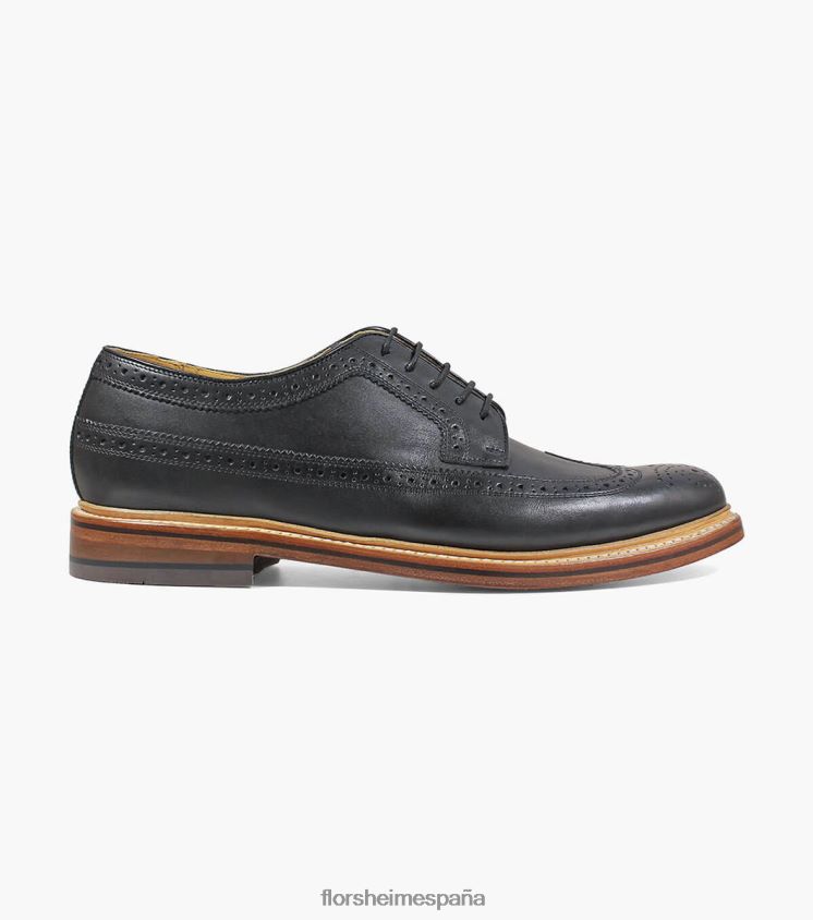 kenmoor ii punta de ala oxford Florsheim hombres LPVB4P140 calzado negro - Imagen 2