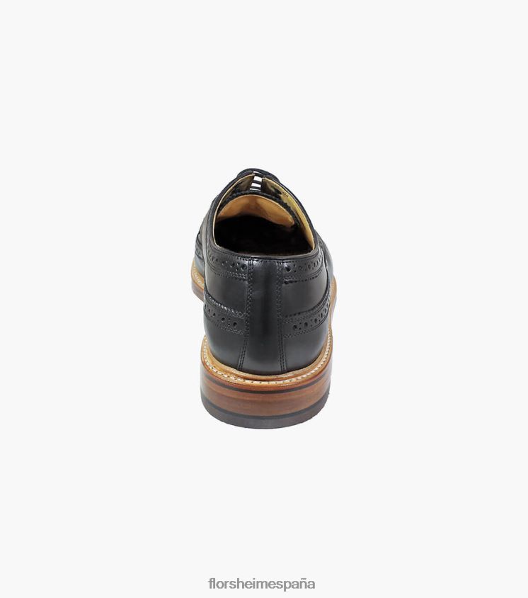 kenmoor ii punta de ala oxford Florsheim hombres LPVB4P140 calzado negro - Imagen 7
