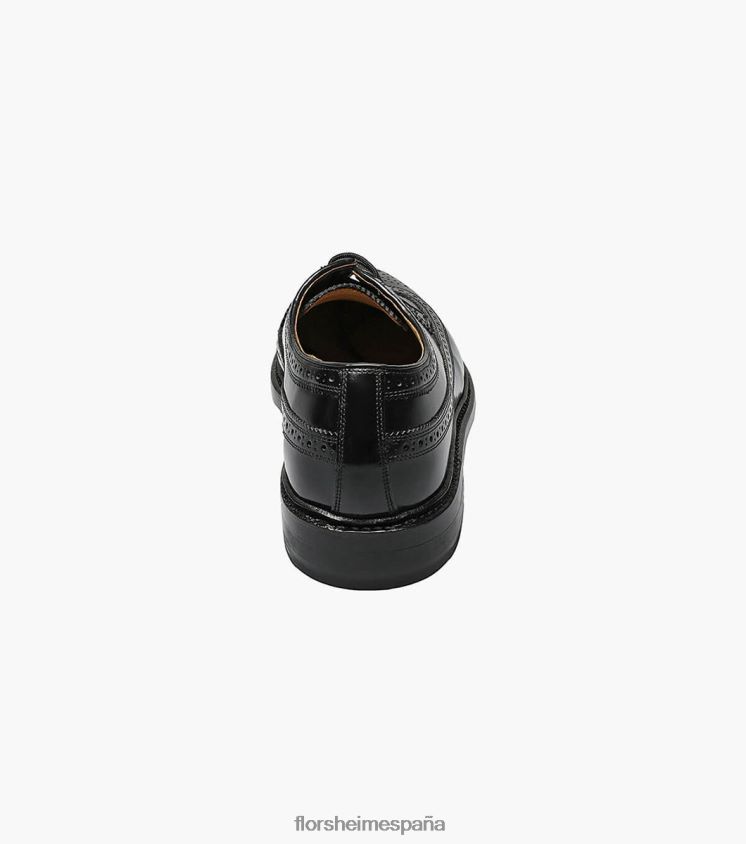 kenmoor punta de ala oxford Florsheim hombres LPVB4P137 calzado negro - Imagen 7