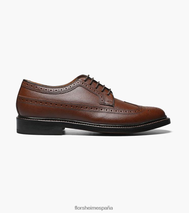 kenmoor punta de ala oxford Florsheim hombres LPVB4P138 calzado coñac - Imagen 2