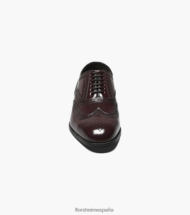 lexington punta de ala oxford Florsheim hombres LPVB4P170 calzado borgoña - Imagen 6