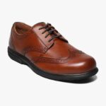 loedin trabajo punta de acero wingtip oxford Florsheim hombres LPVB4P414 calzado marrón