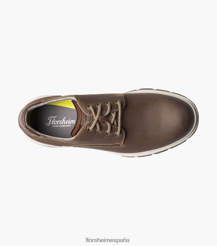 lookout puntera lisa oxford Florsheim hombres LPVB4P303 calzado marrón ch - Imagen 4