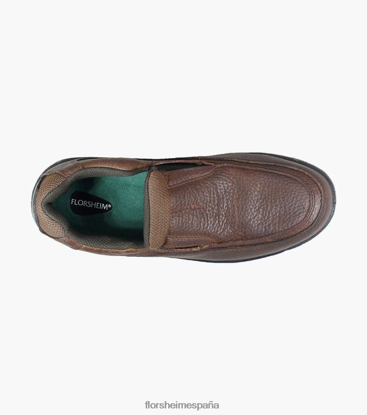Lucky Work puntera de material compuesto moc toe slip on Florsheim hombres LPVB4P421 calzado marrón - Imagen 4