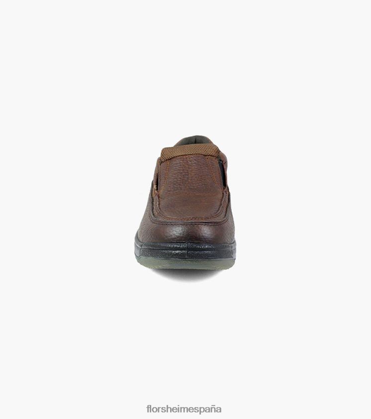 Lucky Work puntera de material compuesto moc toe slip on Florsheim hombres LPVB4P421 calzado marrón - Imagen 6
