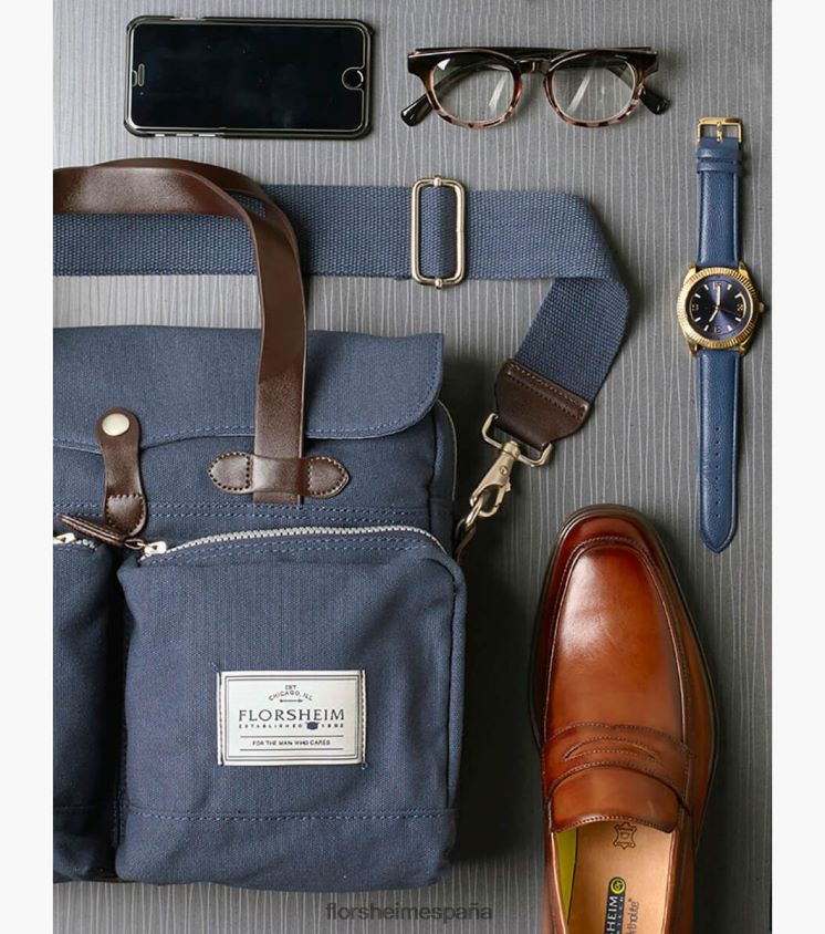 mensajero de lona vintage vincent Florsheim unisexo LPVB4P626 accesorios varios - Imagen 6