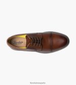 midtown puntera oxford Florsheim hombres LPVB4P91 calzado coñac - Imagen 5