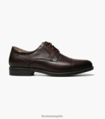 midtown puntera oxford Florsheim hombres LPVB4P93 calzado marrón - Imagen 3