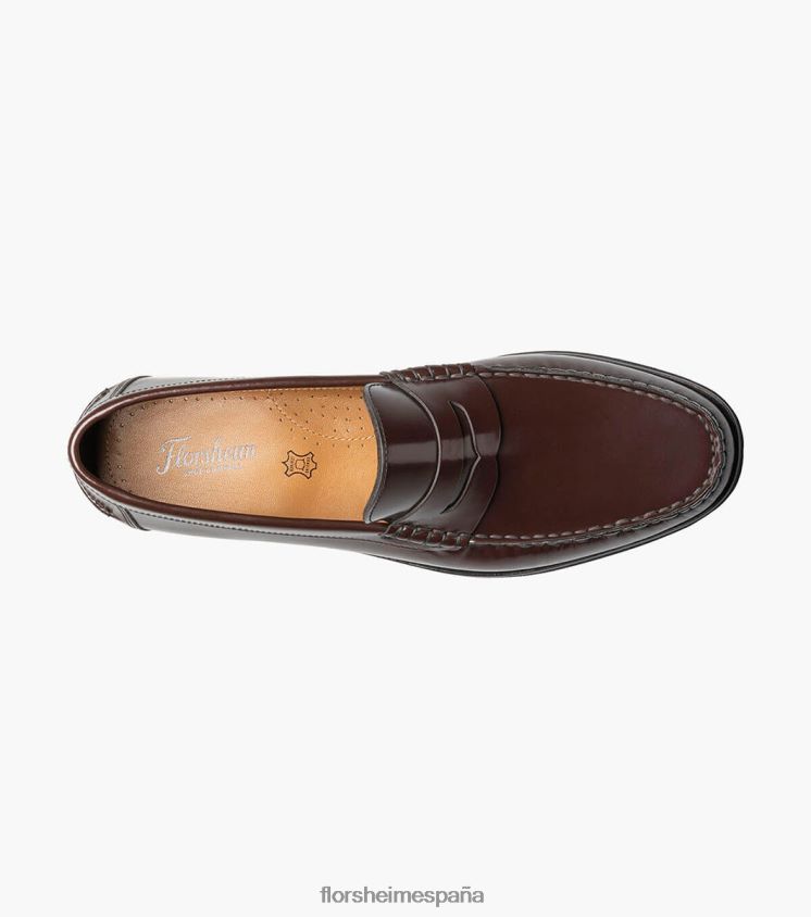 mocasines berkley flex moc toe penny Florsheim hombres LPVB4P178 calzado borgoña - Imagen 4