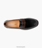 mocasines berkley flex moc toe penny Florsheim hombres LPVB4P179 calzado negro y marrón - Imagen 4