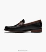 mocasines berkley flex moc toe penny Florsheim hombres LPVB4P179 calzado negro y marrón - Imagen 5