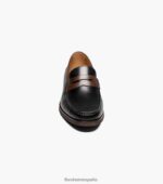mocasines berkley flex moc toe penny Florsheim hombres LPVB4P179 calzado negro y marrón - Imagen 6