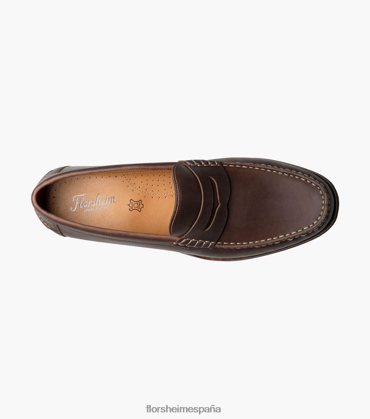 mocasines berkley flex moc toe penny Florsheim hombres LPVB4P180 calzado marrón ch - Imagen 4
