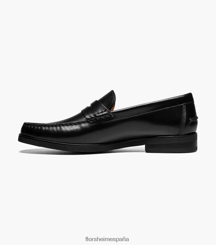 mocasines berkley flex moc toe penny Florsheim hombres LPVB4P181 calzado negro liso - Imagen 5