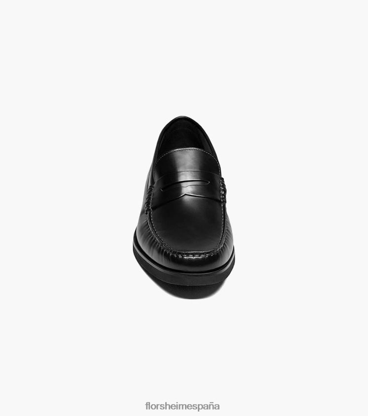 mocasines berkley flex moc toe penny Florsheim hombres LPVB4P181 calzado negro liso - Imagen 6