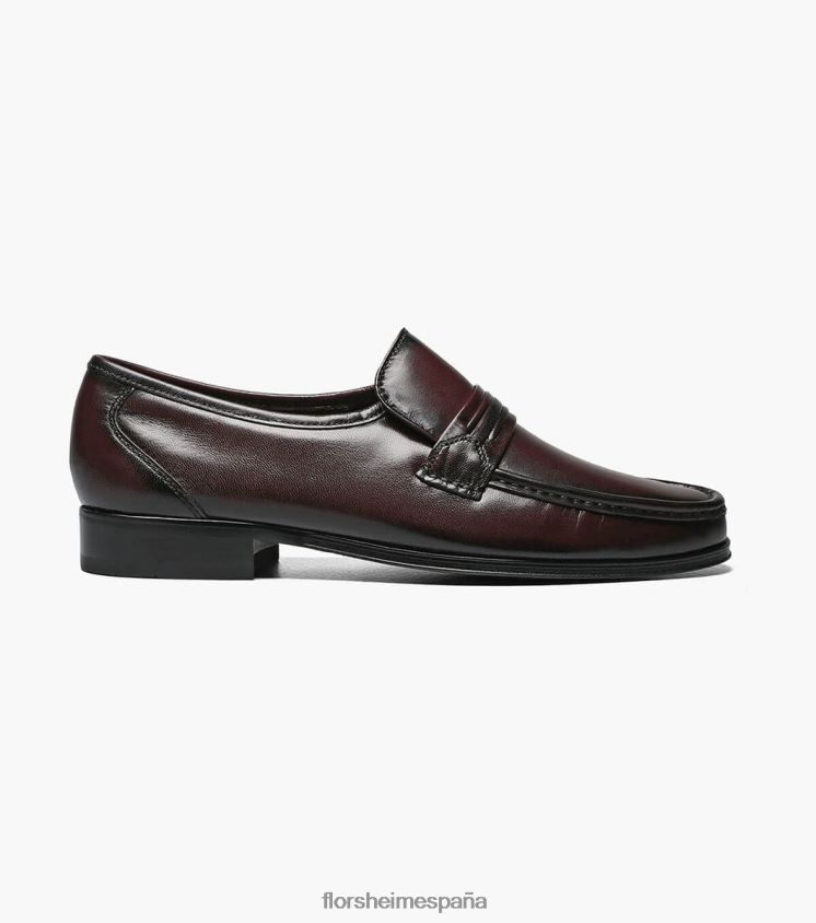 mocasines como moc con correa en el dedo del pie Florsheim hombres LPVB4P190 calzado Cerezo negro - Imagen 2