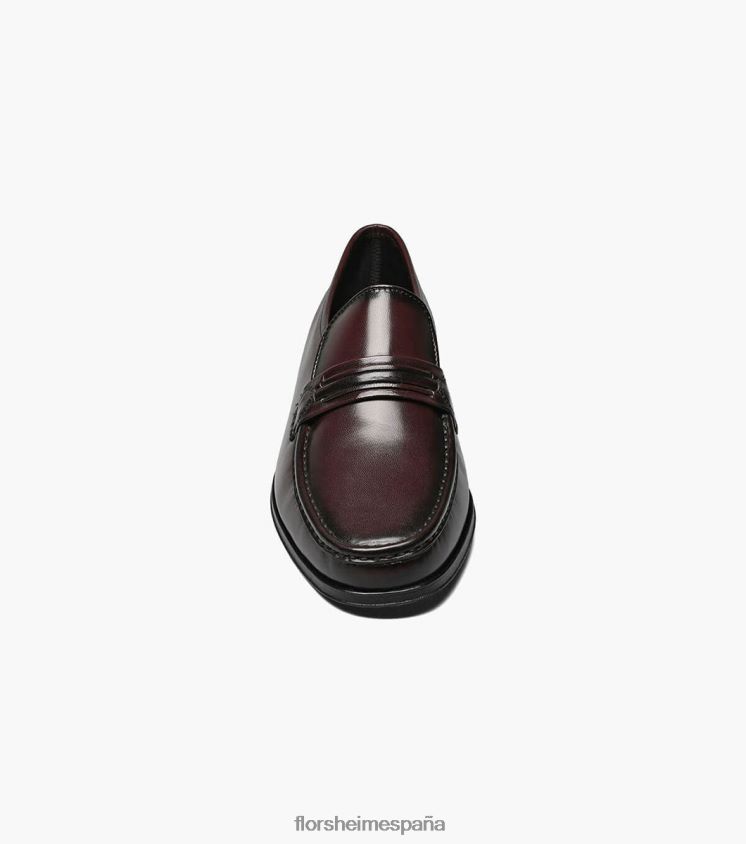 mocasines como moc con correa en el dedo del pie Florsheim hombres LPVB4P190 calzado Cerezo negro - Imagen 6