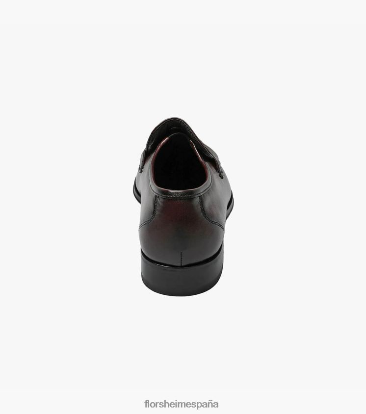 mocasines como moc con correa en el dedo del pie Florsheim hombres LPVB4P190 calzado Cerezo negro - Imagen 7