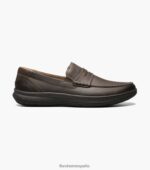 mocasines con puntera de mocasín en el centro Florsheim hombres LPVB4P240 calzado marrón ch - Imagen 2
