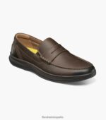 mocasines con puntera de mocasín en el centro Florsheim hombres LPVB4P240 calzado marrón ch