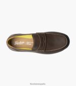 mocasines con puntera de mocasín en el centro Florsheim hombres LPVB4P240 calzado marrón ch - Imagen 4