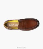 mocasines con puntera de mocasín en el centro Florsheim hombres LPVB4P241 calzado coñac - Imagen 4