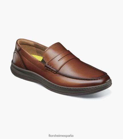 mocasines con puntera de mocasín en el centro Florsheim hombres LPVB4P241 calzado coñac