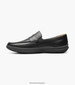 mocasines con puntera de mocasín en el centro Florsheim hombres LPVB4P242 calzado negro - Imagen 5