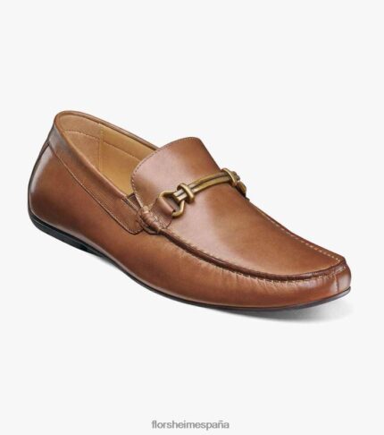 mocasines dubino moc toe bit Florsheim hombres LPVB4P267 calzado coñac