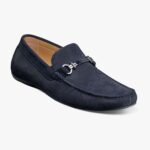 mocasines dubino moc toe bit Florsheim hombres LPVB4P271 calzado ante azul marino