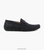 mocasines dubino moc toe bit Florsheim hombres LPVB4P272 calzado ante negro - Imagen 2