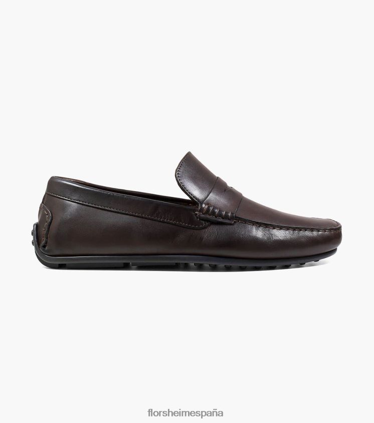 mocasines egan moc toe penny Florsheim hombres LPVB4P285 calzado marrón - Imagen 2