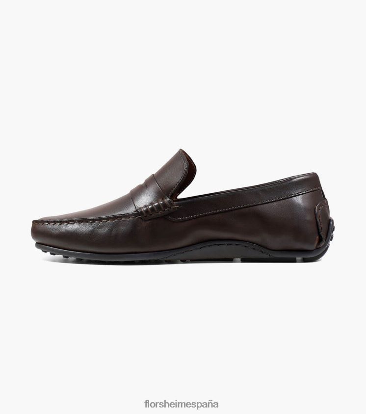 mocasines egan moc toe penny Florsheim hombres LPVB4P285 calzado marrón - Imagen 5