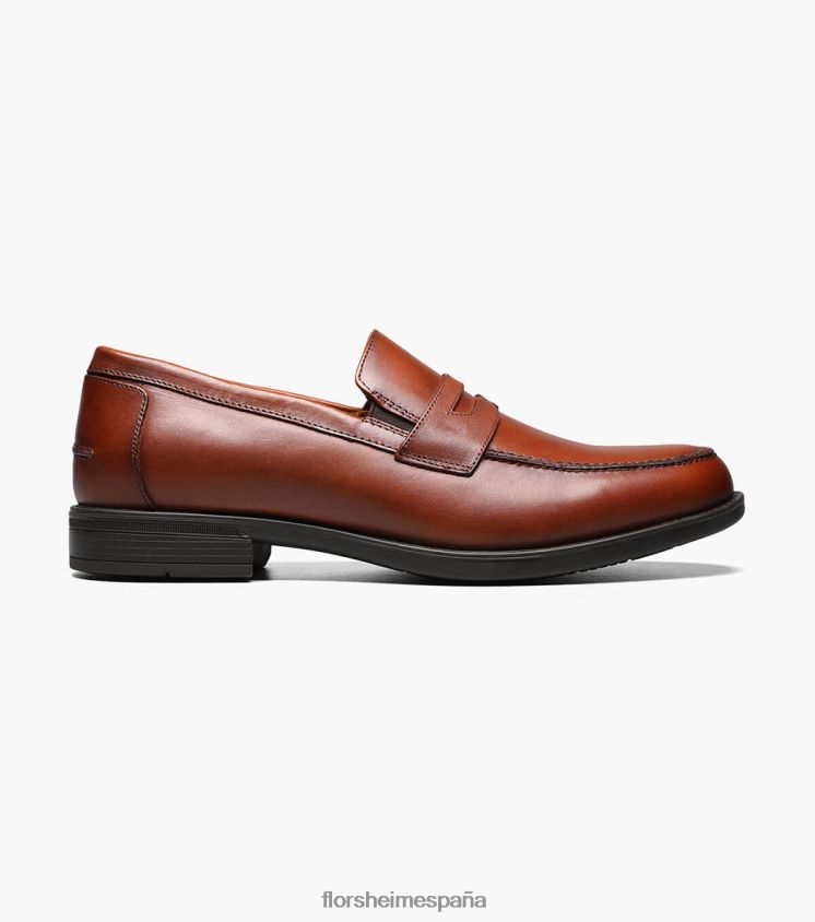 mocasines Midtown con puntera de mocasín Florsheim hombres LPVB4P201 calzado coñac - Imagen 3
