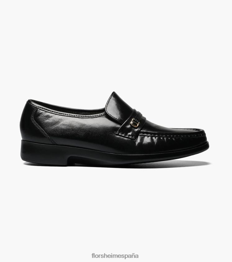 mocasines milano moc toe bit Florsheim hombres LPVB4P278 calzado negro - Imagen 2