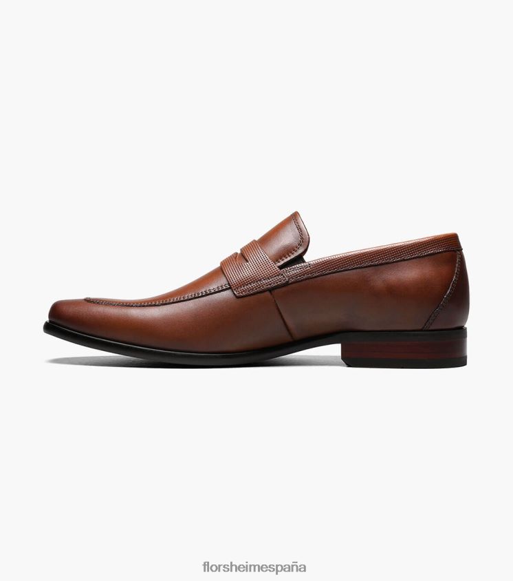 mocasines postino 2 con puntera mocasín Florsheim hombres LPVB4P197 calzado coñac - Imagen 5